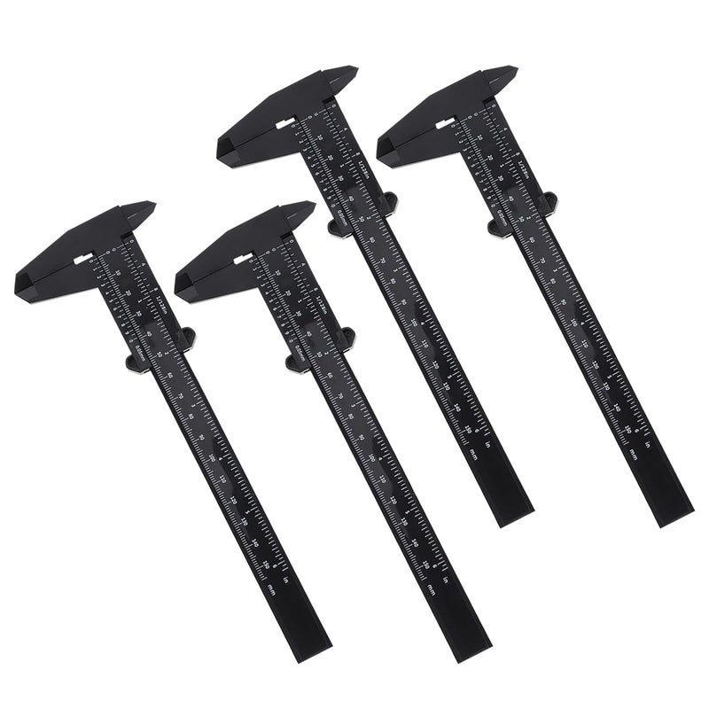 4 Pcs Plastic Vernier Calipers High Precision Measuring Tools for Students Laboratory Experiments - Image 1