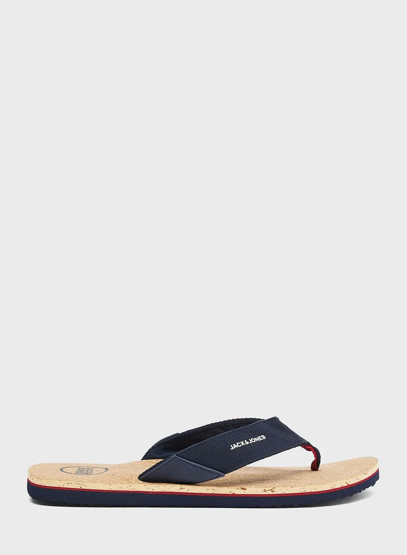 JACK & JONES Logo Flip Flops