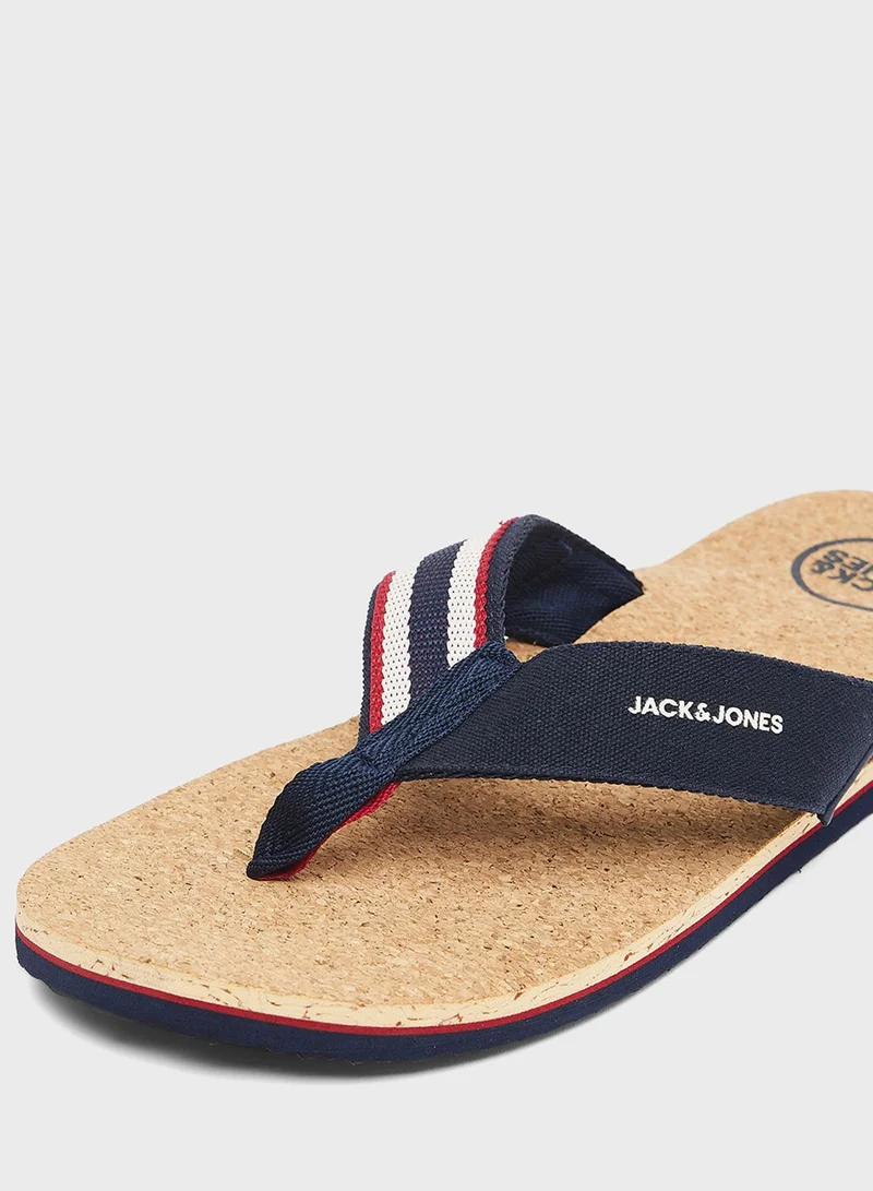 JACK & JONES Logo Flip Flops