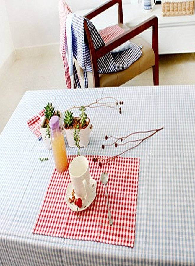 iToolai Red & White Checkered Kitchen Tea Towels, 100% Woven Cotton Washable Dish Cloth(Set of 4,Medium) - Image 2