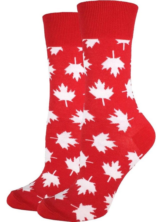 Good Luck Sock Women's Canada Socks, Adult, Canada - Maple Leaf, One size - Image 1
