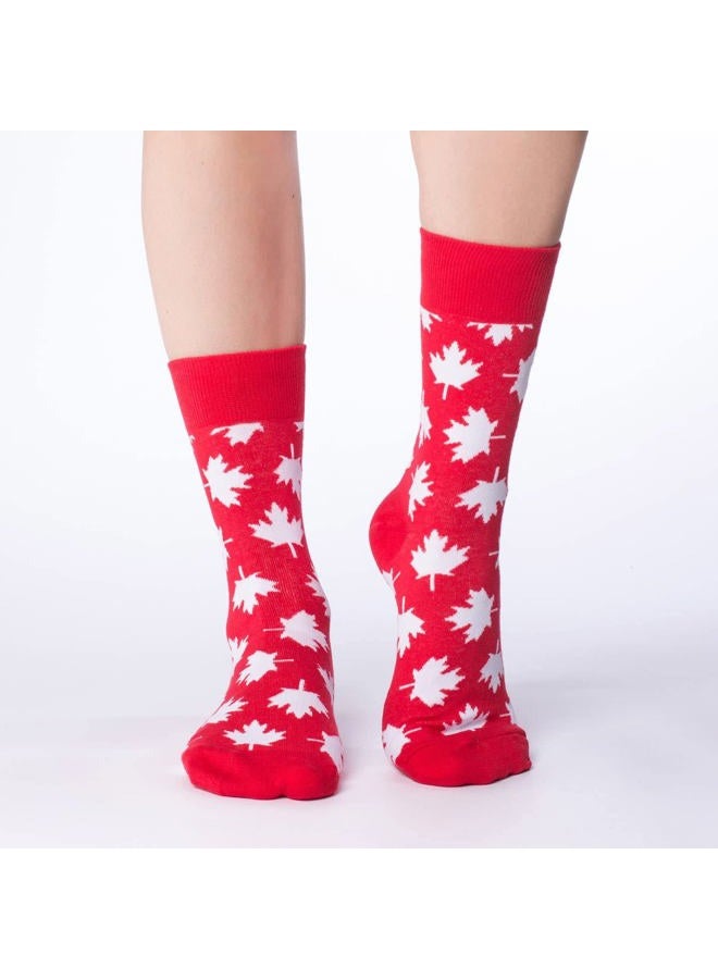 Good Luck Sock Women's Canada Socks, Adult, Canada - Maple Leaf, One size - Image 2