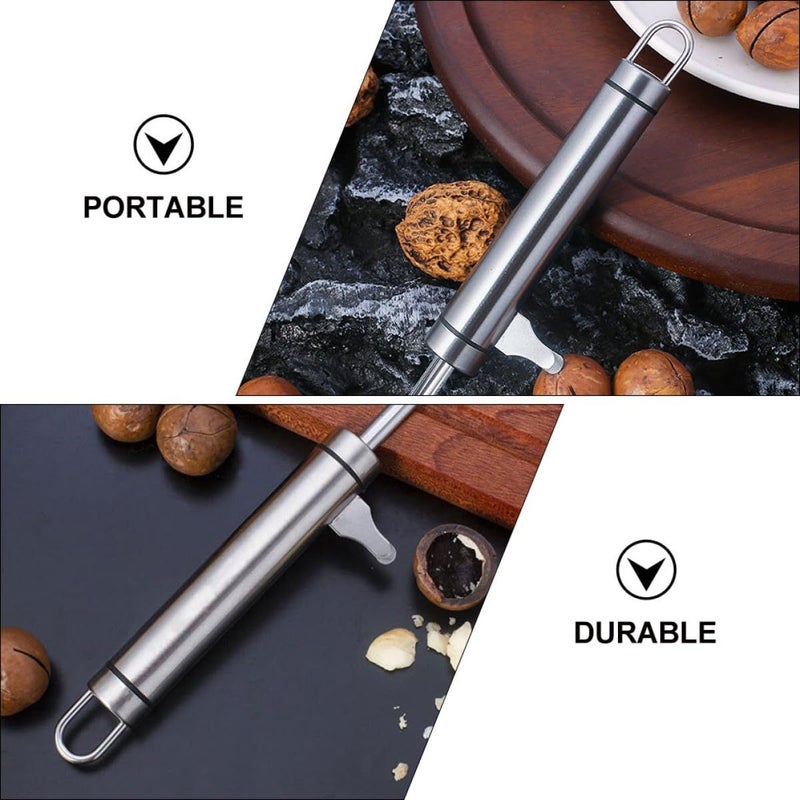 Fed Up 4pcs Stainless Steel Multicolor Nut Opener Manual Shell Remover Portable Cracker Tool for Macadamia Walnuts Hazelnuts And Pecans - Image 4