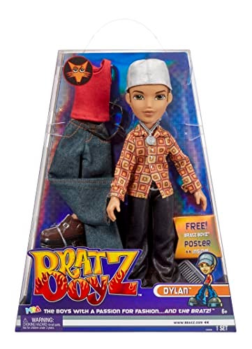 BRATZ دمية براتز الأصلية ديلان مع 2 أزياء وبوستر - Image 1