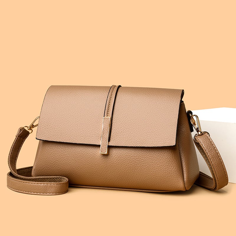Bag Women'S 2024 All-Match High-End Texture Mother Bag Shoulder Crossbody High-End Western-Style Three-Layer Large-Capacity Small Square Bag - Image 2