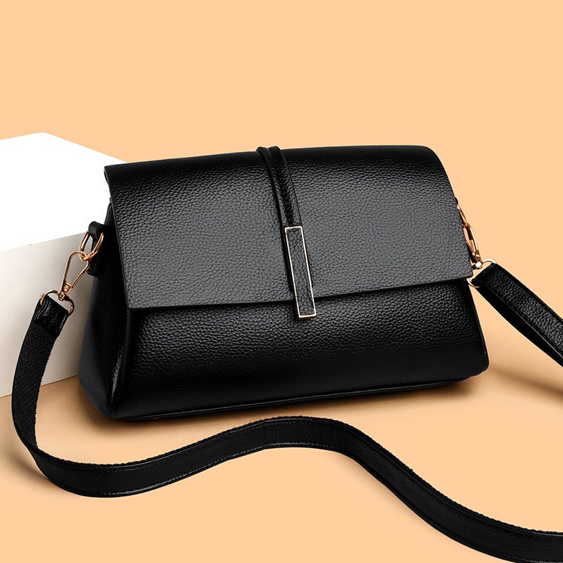 Bag Women'S 2024 All-Match High-End Texture Mother Bag Shoulder Crossbody High-End Western-Style Three-Layer Large-Capacity Small Square Bag - Image 3