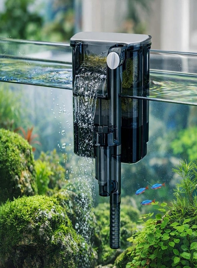 Rizopets BLH-401 Hang on Filter, Aquarium Filter, 4W, 250L/H Max Output, Advanced Air Compressing System - Image 2