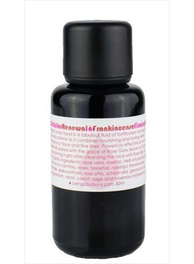 Living Libations سائل تجديد الورد العضوي مع اللبان (1 أونصة | 30 مل)