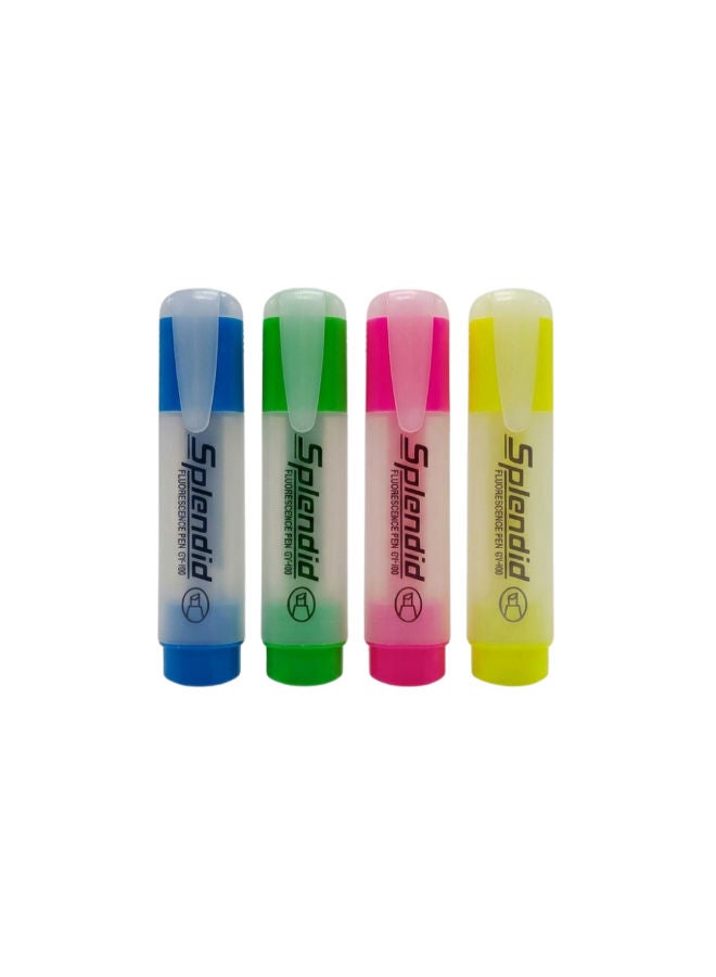 Highlighter Set, 4 Pcs., Assorted Colors