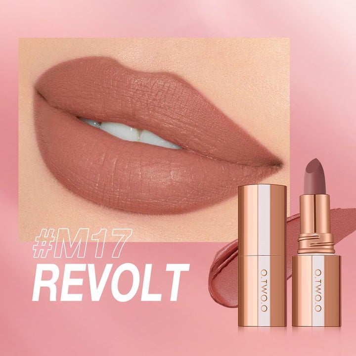 O.TWO.O Intense Misty Kiss Lock Color Matte LipStick - M17/Revolt  4GM - Image 1