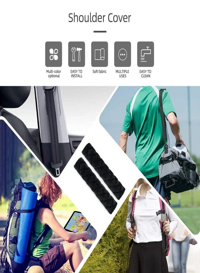 surpassme Car Seat Belt Pads Cover, 2 Pack Seat Belt Shoulder Strap Covers Protector to Release Stress to Your Neck and Shoulder for a Safety Driving (Black) - Image 5