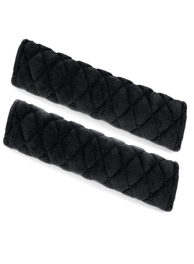 surpassme Car Seat Belt Pads Cover, 2 Pack Seat Belt Shoulder Strap Covers Protector to Release Stress to Your Neck and Shoulder for a Safety Driving (Black) - Image 1