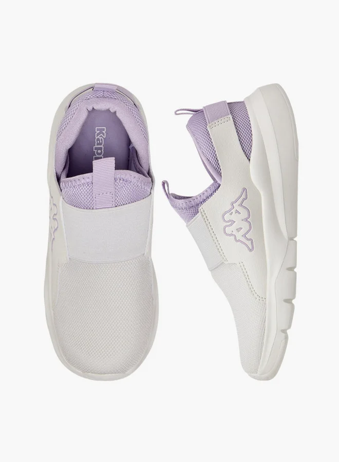 كابا Girls' Logo Detail Slip-On Sports Shoes with Pull Up Tab