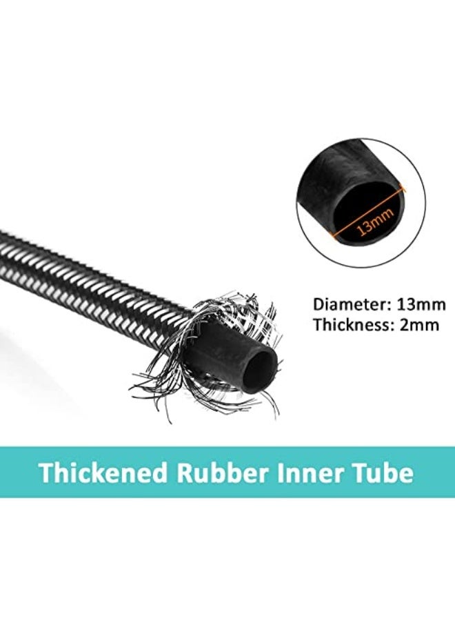 Rubik 3 Meter Stainless Steel Braided Hose, 1/2 Inch Hot and Cold Water Plumbing Pipe for Bathroom and Kitchen Sink, Water Inlet Hoses Suitable for Toilet Faucets and Water Heaters - Image 4