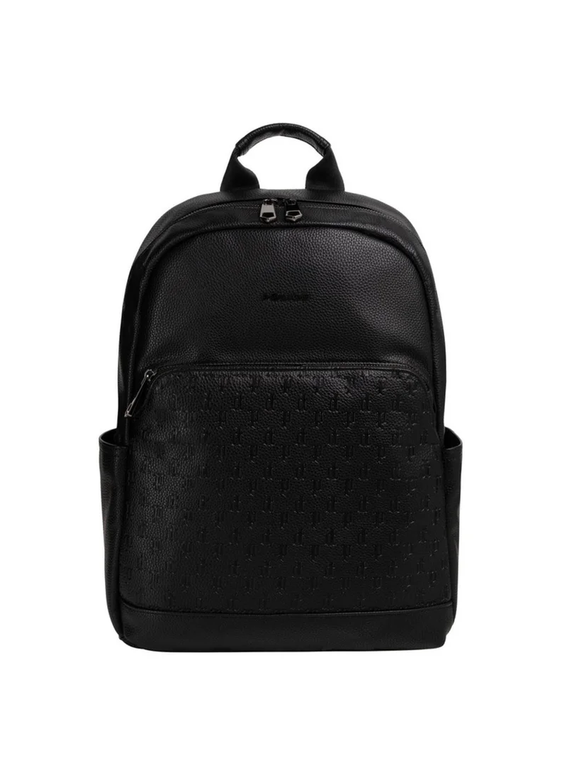 بوليس Police Men's Roy Minimalist Backpack with Ultra-Clean Professional Silhouette, Streamlined Everyday Design & Sophisticated Urban Styling – Black