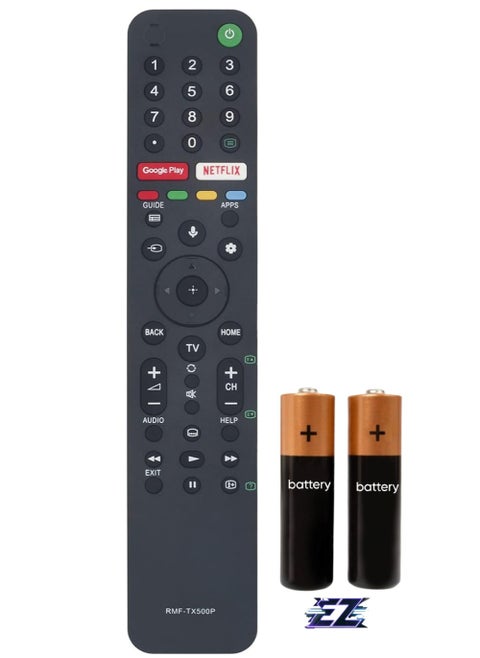 RMF-TX500P Voice Remote Control Compatible with Sony TV A8H Series X85G Series X95G Series X8000 Series X8500 Series X9000 Series X9500 Series, Sub-Remote Control: RMF-TX510V RMF-TX500T with battery