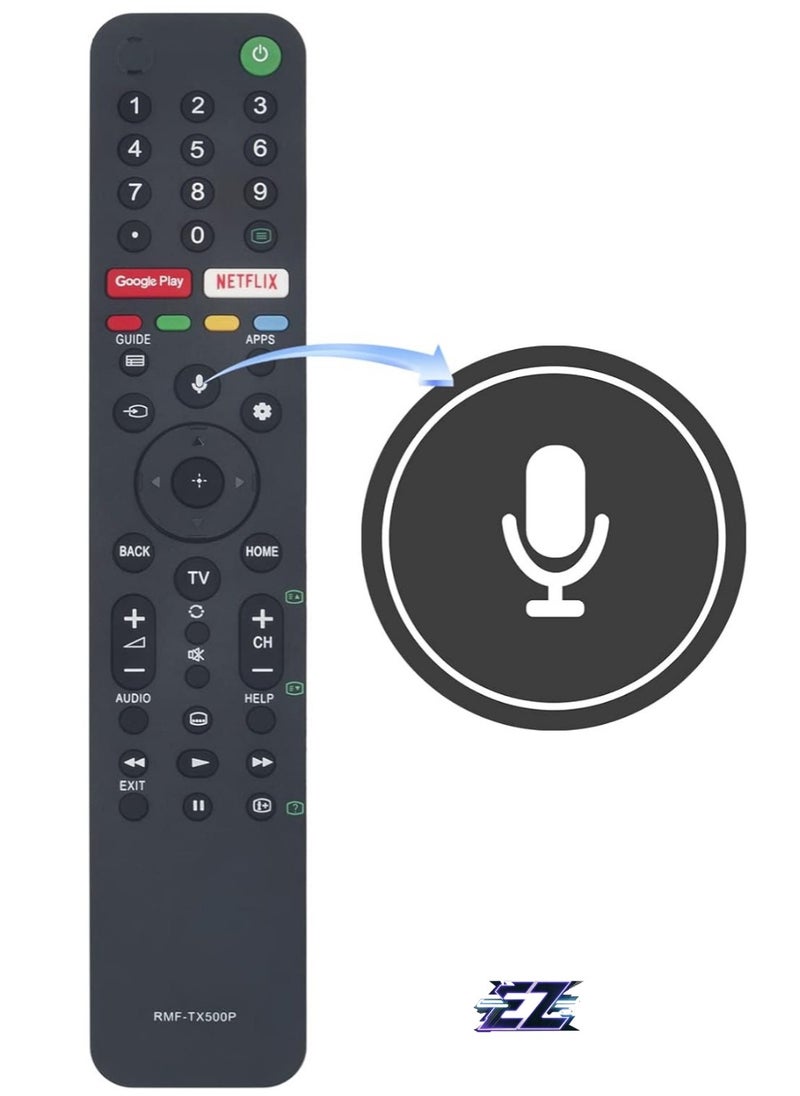 RMF-TX500P Voice Remote Control Compatible with Sony TV A8H Series X85G Series X95G Series X8000 Series X8500 Series X9000 Series X9500 Series, Sub-Remote Control: RMF-TX510V RMF-TX500T with battery
