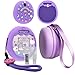 JCHPINE Hard Carrying Case and Silicone Cover Compatible with Tamagotchi Pix Interactive Virtual Pet Game Machine Screen Film Protector for Tamagotchi Pix Accessories Purple - Image 2