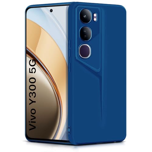 WOW IMAGINE Slim Back Cover for Vivo Y300 5G | Blade Series Ultra Thin Case with Lightweight Design | Camera Protection | Soft Matte Silicone Flexible Mobile Case - Blue - Image 1