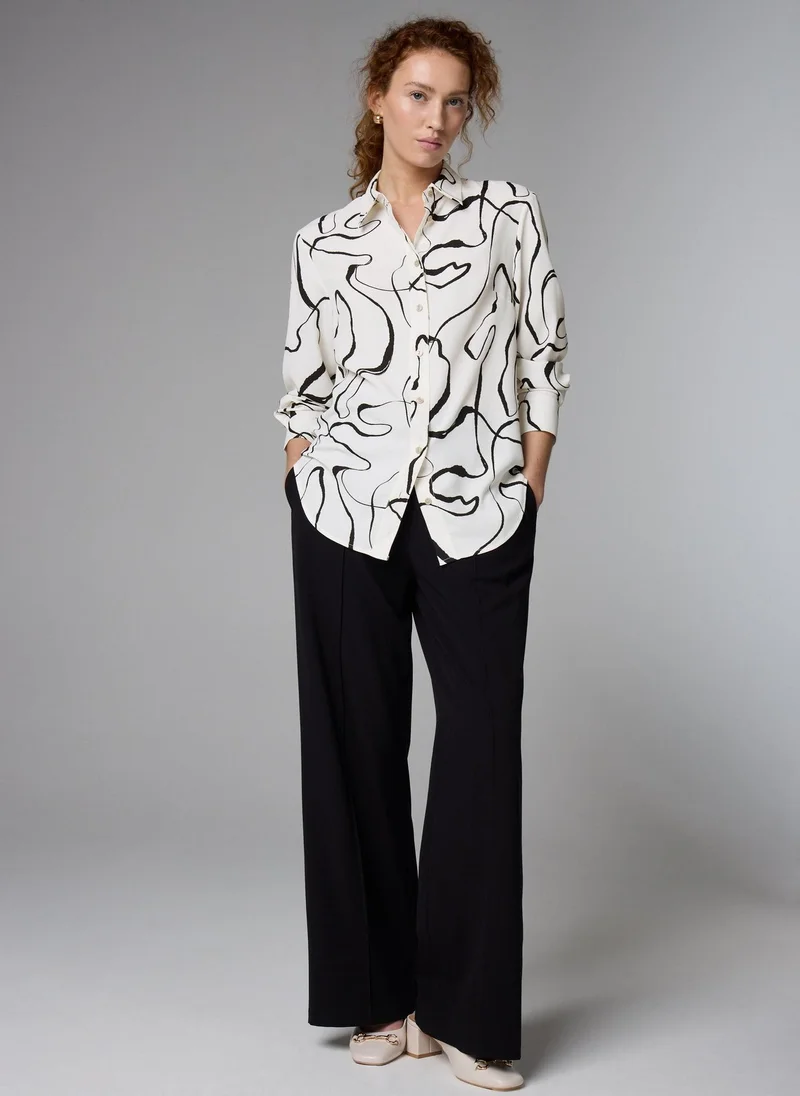 Matalan Et Vous White Wiggle Longline Shirt