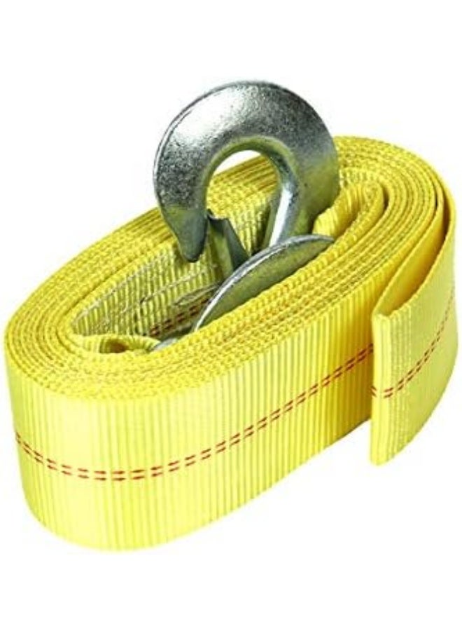Heavy Duty Nylon Tow Strap 8 Ton, 6 Meter Recovery Rope with Reinforced Loops for Cars, SUVs and Light Trucks - Image 1