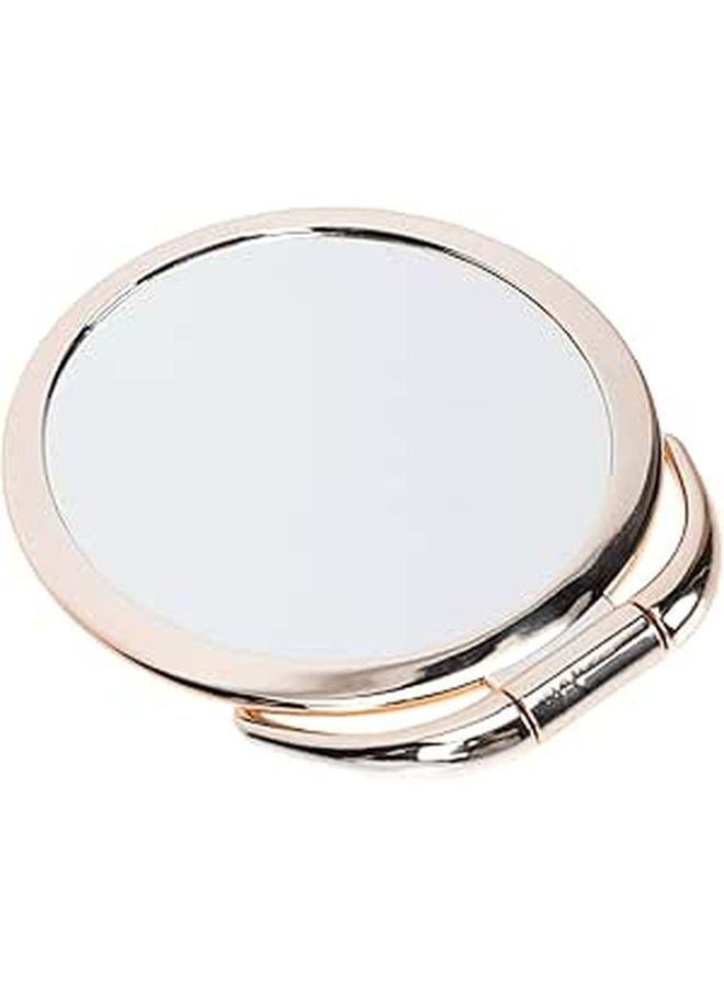 Double Sided Folding Makeup Mirror 3X Magnification Portable Desktop Travel Random Color - Image 1