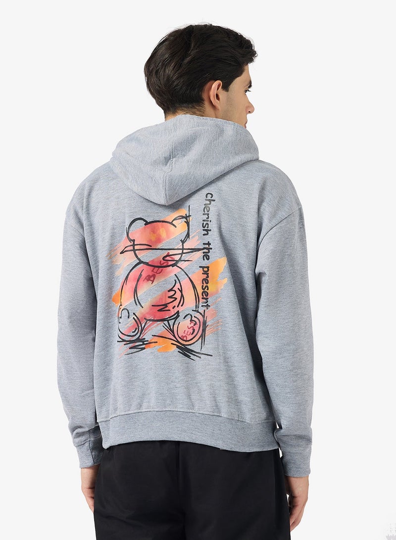 سفنتي فايف هودي بظهر مطبوع - Image 1