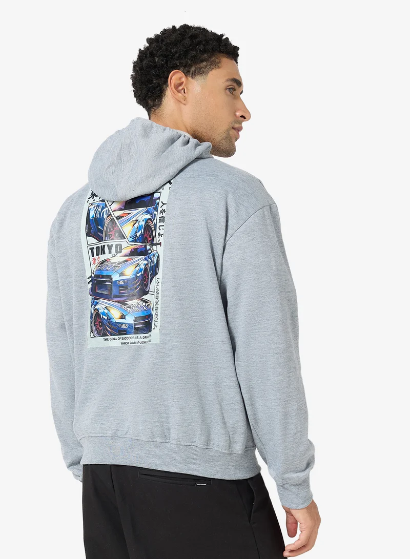Seventy Five  Graphic Pullover Hoodie for Men | Best Price UAE