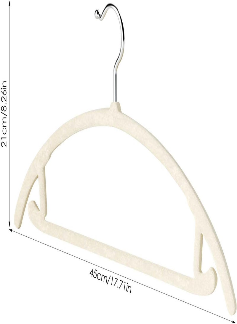 GGOOT Coat Hangers for Pants Shirts - Waterproof Rustproof No Shoulder Bump Suit Hanger,Large Clothes Hanger For Jacket Velvet Non-Slip Coat Rack - Image 4