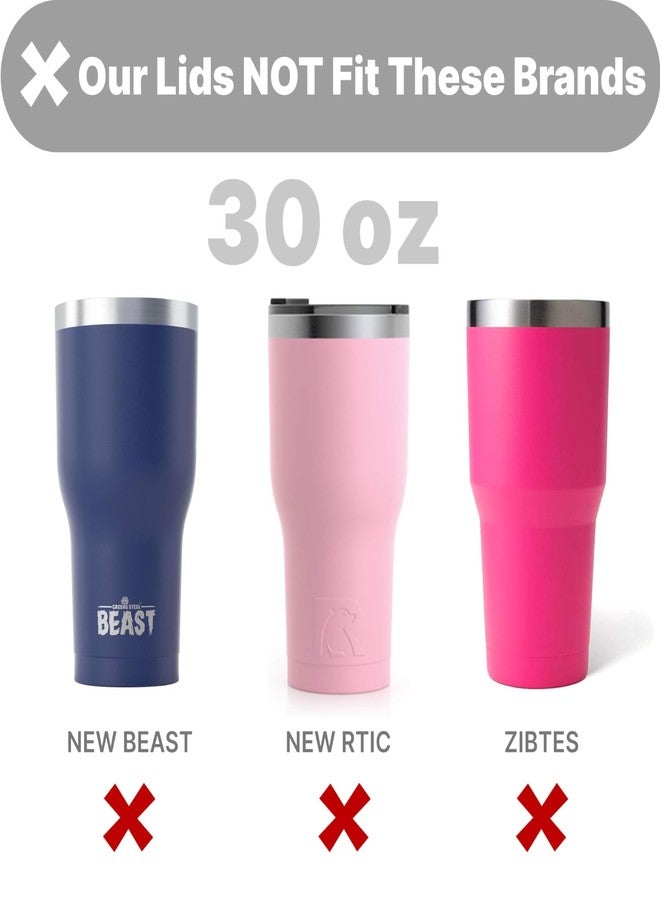 Bluwing 30 oz Tumbler Lids, Spill Proof Replacement Lid for Yeti, BJPKPK, ALBOR, D·S 30 oz Tumbler and More, BPA Free - Image 3