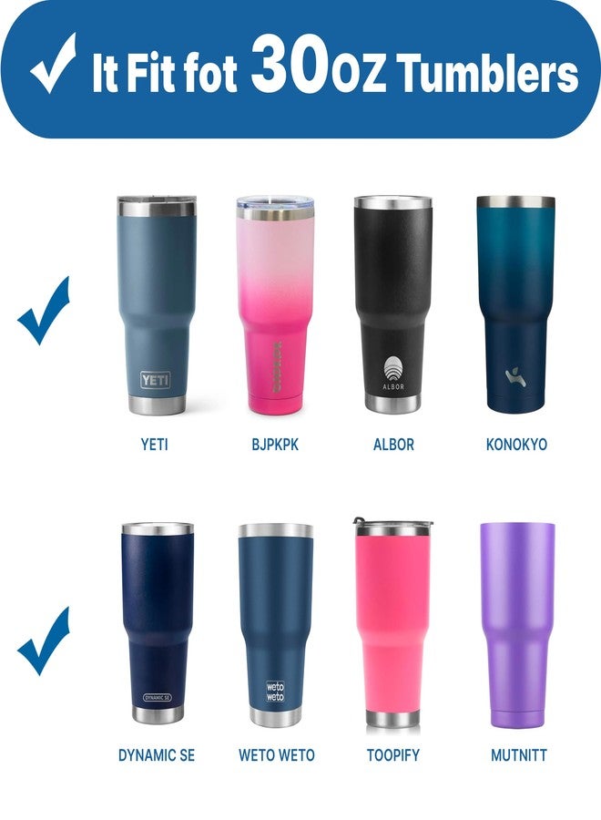 Bluwing 30 oz Tumbler Lids, Spill Proof Replacement Lid for Yeti, BJPKPK, ALBOR, D·S 30 oz Tumbler and More, BPA Free - Image 2