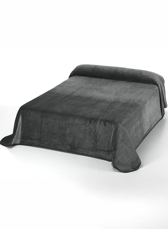 PACHA HOME Lightweight Plain Silky Blanket- Size: 220 x 235 Multi-Purpose. 