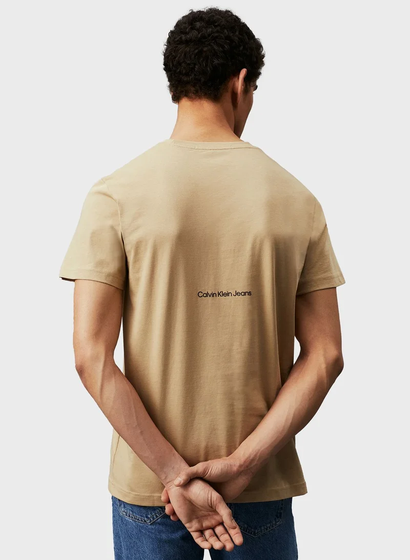 Calvin Klein Jeans Graphic Crew Neck T-Shirt