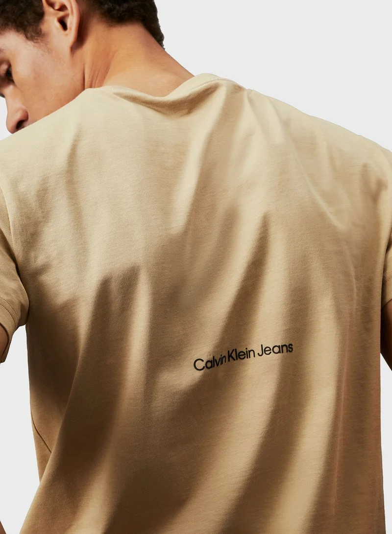 Calvin Klein Jeans Graphic Crew Neck T-Shirt