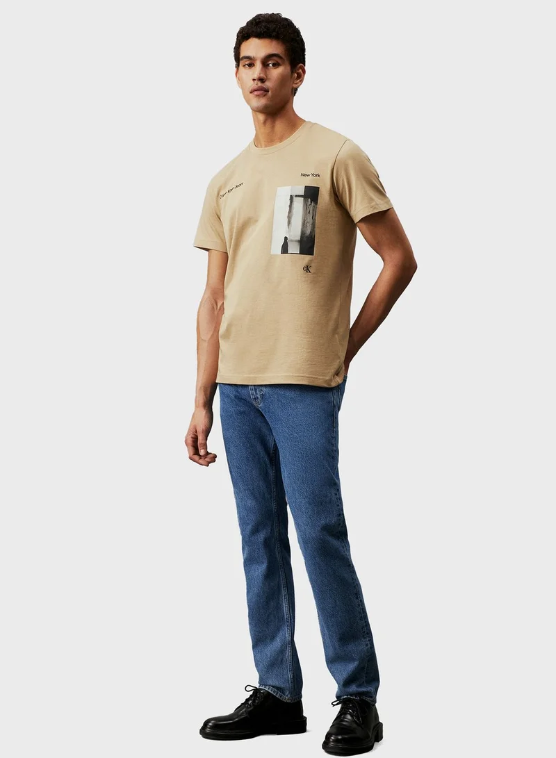 Calvin Klein Jeans Graphic Crew Neck T-Shirt