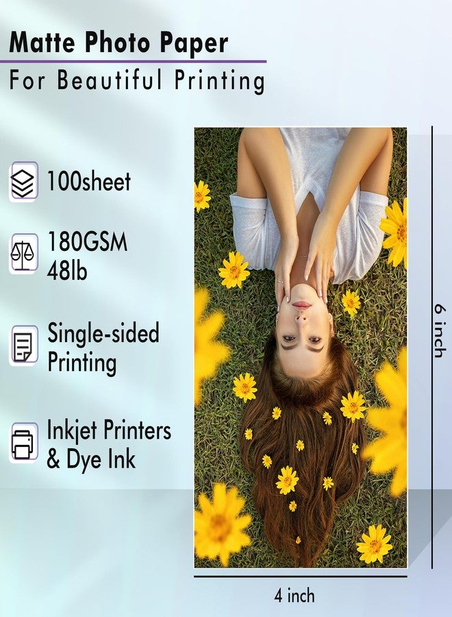 KOALA PAPER Koala Photo Paper Matte Coated 4X6 Inches Compatible with Inkjet Printer 48LB Presentation Paper 100 Sheets - Image 2