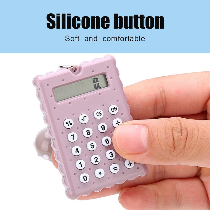 Mini Key Chain Calculator Portable Electronic Calculator Pocket Calculator Keychain for School Student Office() - Image 4
