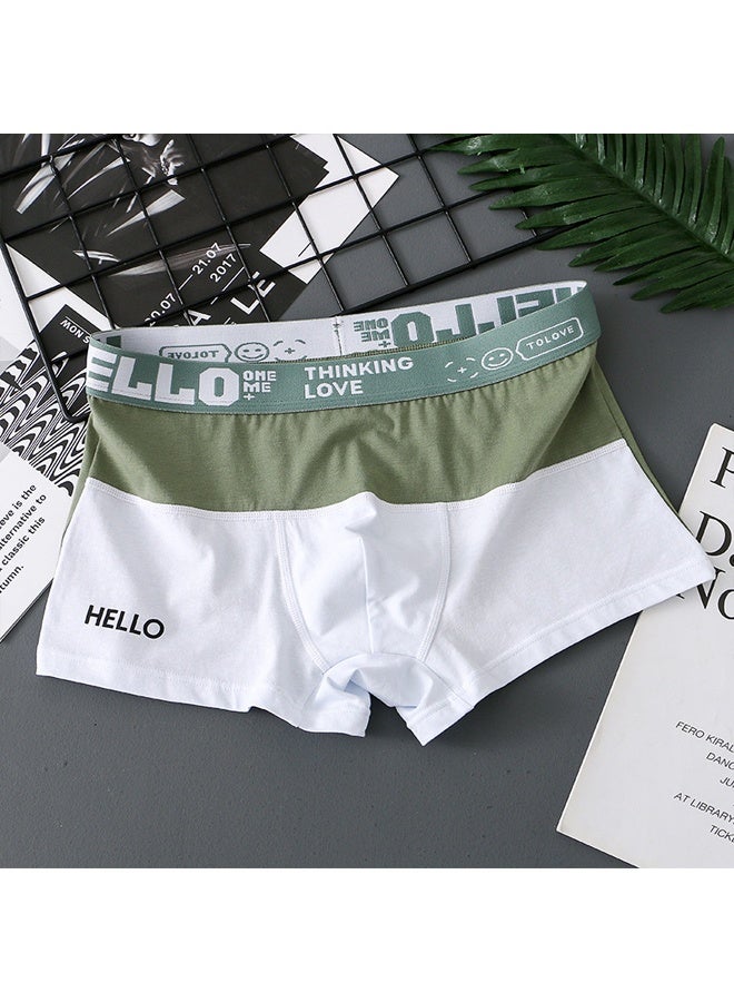 Zeemey Zeemey 5 Pack Hello Men's Sort Boxer Briefs & Trunks,Breathable Stretch Cotton Moisture-Wicking Underwear,Modern Fit Low Rise - Image 4