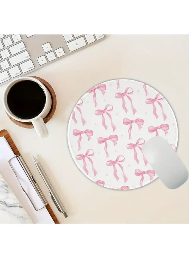 Pink Gaming Mouse Pad With Heart Bow Design Washable Non Slip Large 20x20 Size - Image 4