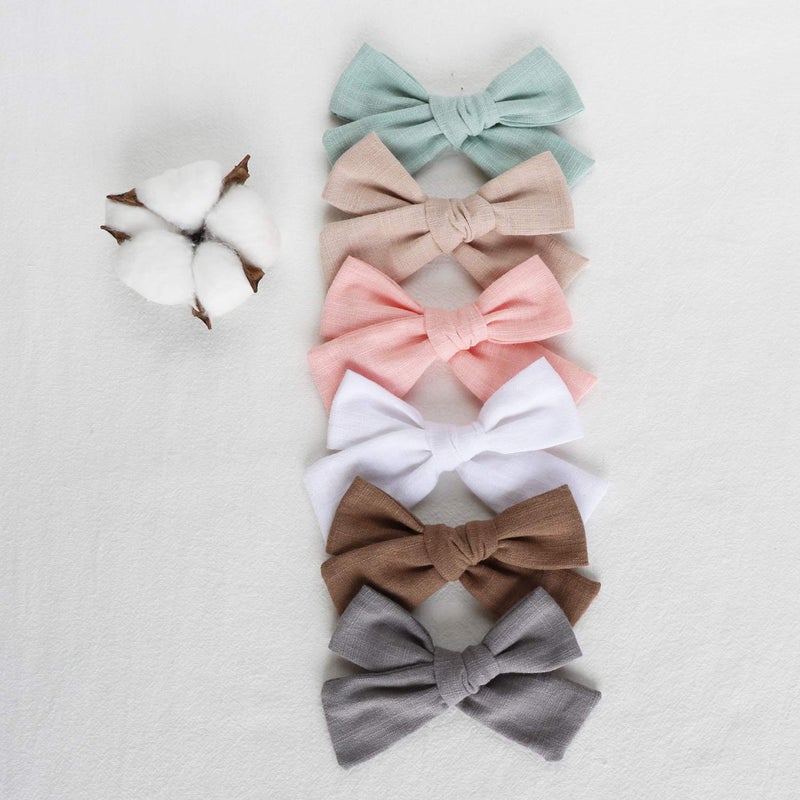 JoCoDesigns Baby Girl Hair Clips, 12 Pack Large Bows Barrettes Fully Lined Alligator Clip Hair Accessories for Little Girls Toddler Kids Children - Image 5