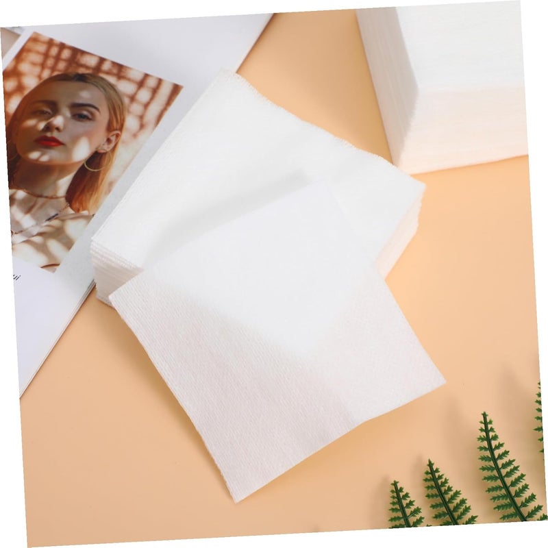 VOSAREA 400pcs Nonwoven Makeup Remover Pads Soft Cleansing Wipes for Face Makeup Removal and Daily Skincare Routine for Skin Types Travel-Friendly Fabric Pads - Image 4