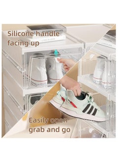 Shoe Storage Organizer, Clear Installation-Free Foldable Stackable Shoe Box Pack Shoe Rack, Portable Cabinet Rack (Transparent 6 Pack) - pzsku/Z14A7AA1CDA5EE7FAE70BZ/45/_/1720688819/eef83e39-2a18-4937-b9df-290bfaf74298