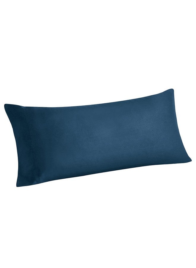 BEDELITE BEDELITE Body Pillow Cover, Navy Blue, 20x54 Inches, Rayon Made from Bamboo, Breathable & Silky Soft, Cooling Body Pillow Cover for Hot Sleepers, Night Sweats - Image 1