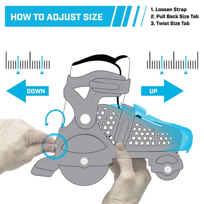 Roller Derby Fun Roll Beginner Roller Skates by Roller Derby, Adjustable Sizing, Skates for Kids, Toddlers, Boys, Girls - Image 5