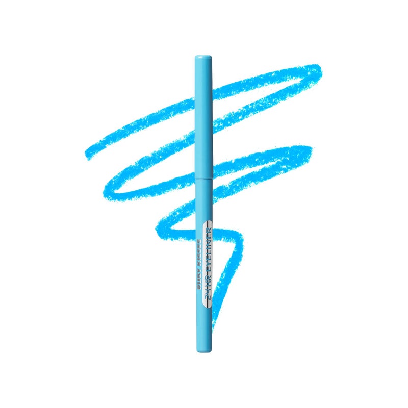 Ruby Kisses Pencil Eyeliner, Retractable Eyeliner, Waterproof, Smudge-Proof Eye Makeup, High Pigmented, 24H Long Lasting Eyepencil (Pastel Blue) - Image 1