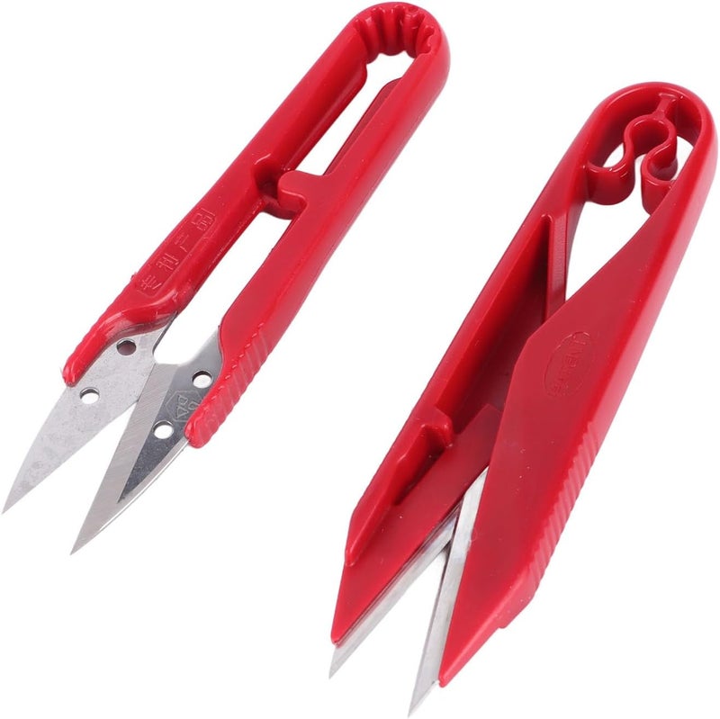 Haofy Threading Scissors 12PCS U Shaped Stainless Steel Craft Scissors for Thread Cutting DIY Detailing Tailor Sewing Handicraft Tools (S 1423) - Image 2
