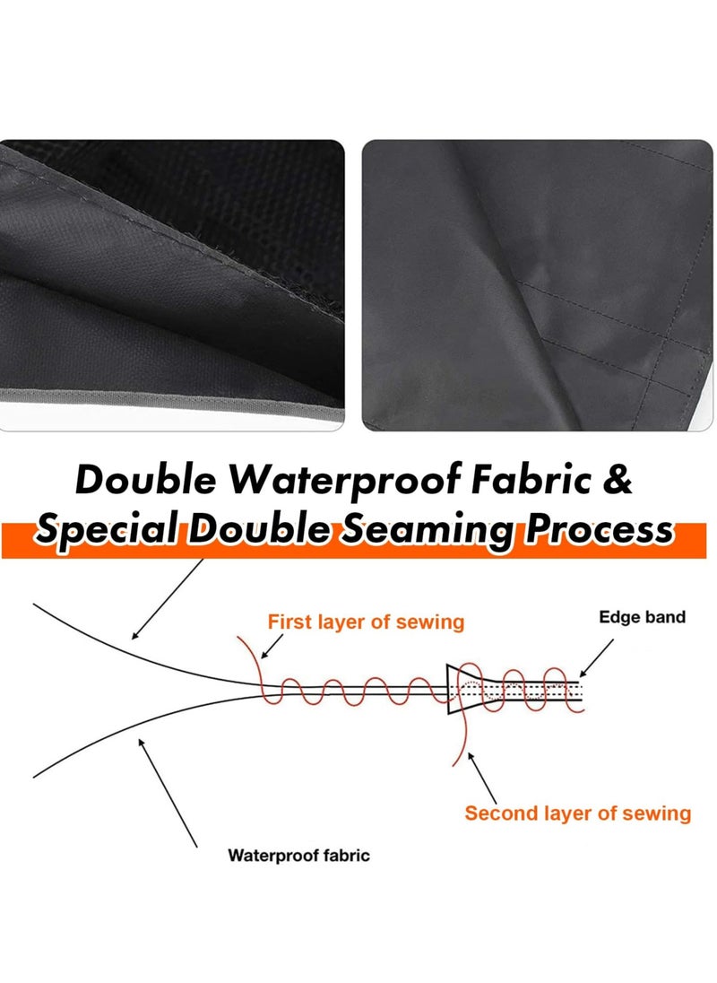 Car Trunk Organizer,Super Capacity Car Organizer SUV,Equipped with Robust Elastic Net, Hanging Car Storage Organizer with Lids,Space Saving Expert 35*18 inch,Grey