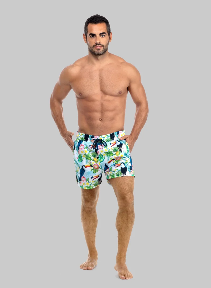 Just Nature Swim Shorts Toucan Forest