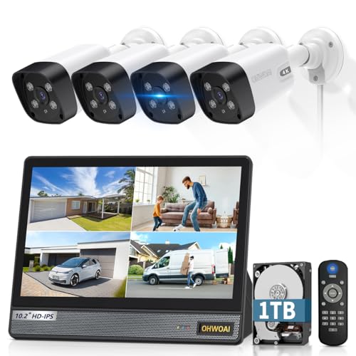 ohwoai OHWOAI 4k Ultra Hd all-in-one Monitor Wired Outdoor Security Camera System