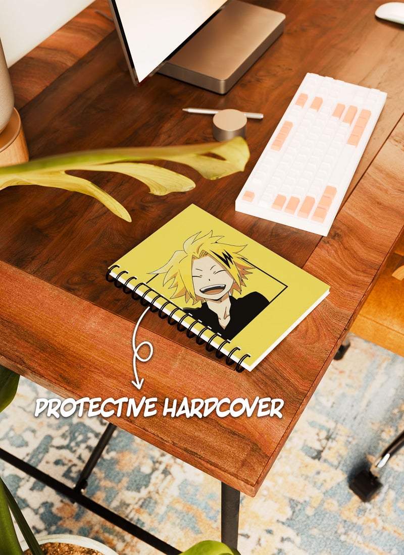 LOUD UNIVERSE My hero Academia Jar My Hero Academia Lined Writing Journal Anime Style Comic Wirebound Spiral Notebook Denki kaminari Stun Gun hero-Chargebolt - Image 4